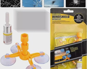 Car Windshield Repair Kit Fix Glass Chip Crack Van Windscreen Wind Screen Window