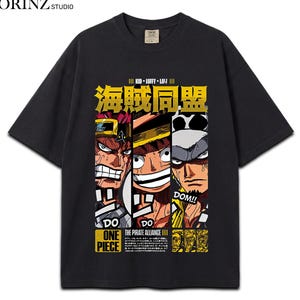 one piece anime dress shirt Navy Blue Monkey D. Luffy Lucy Dressrosa One Piece Hawaiian Shirt | Cool  Summer Anime Vibes for Men & Fans