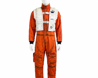 X-WING PILOT JUMPSUIT - Flightsuit and Vest - Fantastic Replica - Perfect for your Star Wars Costume