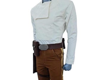 Dark Blue Medieval Inspired Dress | Vintage Fantasy Tunic with Ruffle Hem | Gothic Cosplay Outfit | Renaissance Style Costume for Women