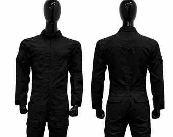 Black Tactical Cargo Pants for Men | Military Style Utility Trousers | Multi-Pocket Streetwear & Workwear Pants