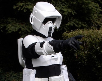 Scout Trooper Soft Parts | Star Wars Cosplay Replica Flight Suit with Cummerbund & Pouches | Custom Costume Set