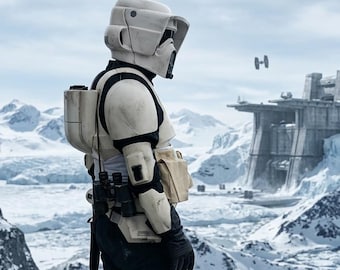 Scout Trooper Soft Parts | Star Wars Cosplay Replica Flight Suit with Cummerbund & Pouches | Custom Costume Set