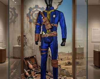 Fallout Vault Dweller Cosplay Costume – Post-Apocalyptic Jumpsuit with Belt