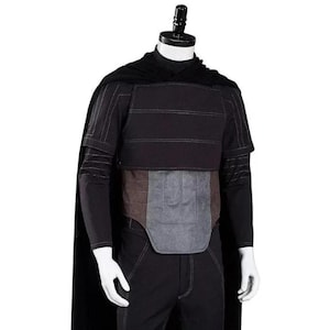 Mandalorian-inspirerad Bounty Hunter Cosplay-dräkt mörk flygdräkt med cape Sci-Fi-rustning Star Wars-stil Comic Con-dräkt bild 1