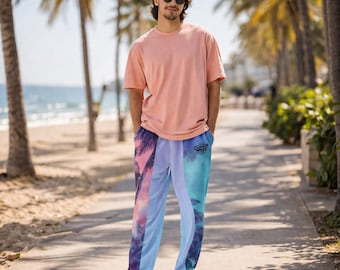 Pantaloni jogger a gamba larga California Love | Jogger jogger unisex a gamba larga streetwear | Estetica vaporwave