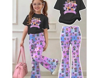 KPop Demon Hunters Kids Dress, Cute KPop Super Girls Outfit, Kpop Clothes, Demon Hunter Casual Short, Kpop Super girls, Rumi Zoey Clothes