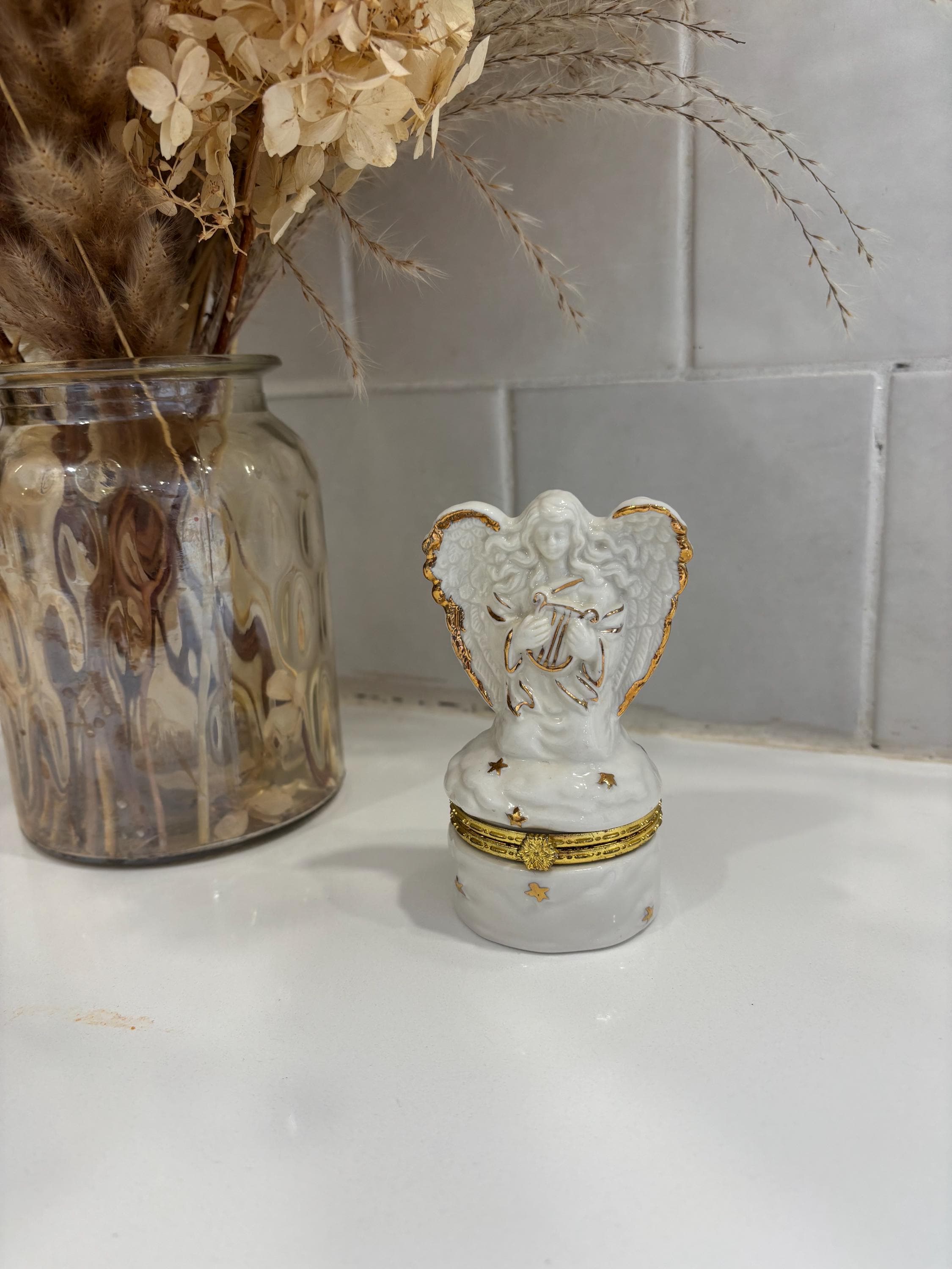 Lot De 4 Jolies Boîtes Vintage Marquetées Pour Bijoux Ou Petits Rangements