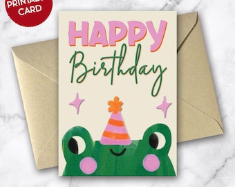 Carte d’anniversaire à imprimer, enfant