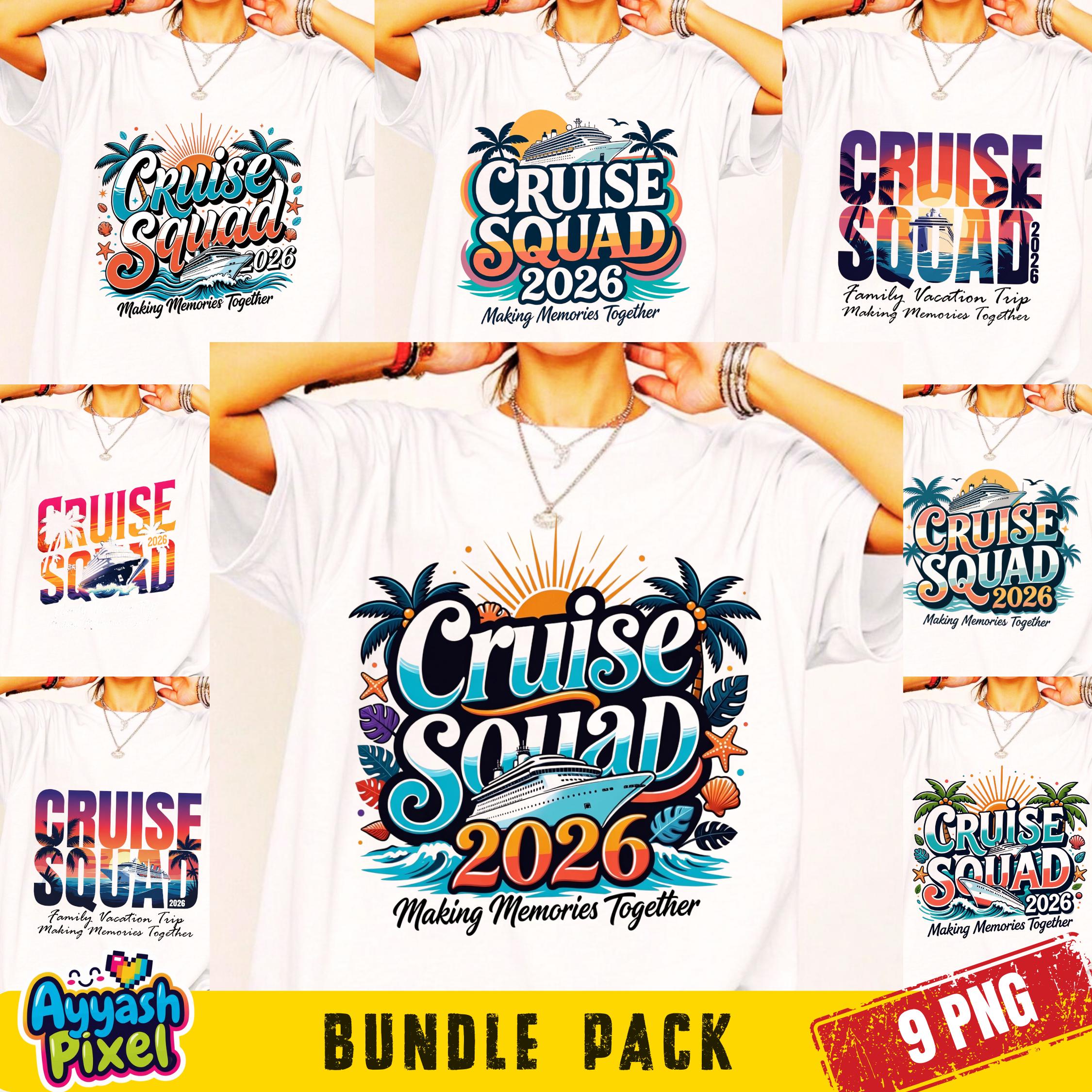 Cruise 2026 PNG Bundle | Family Cruise Trip PNG | Birthday Cruise ...