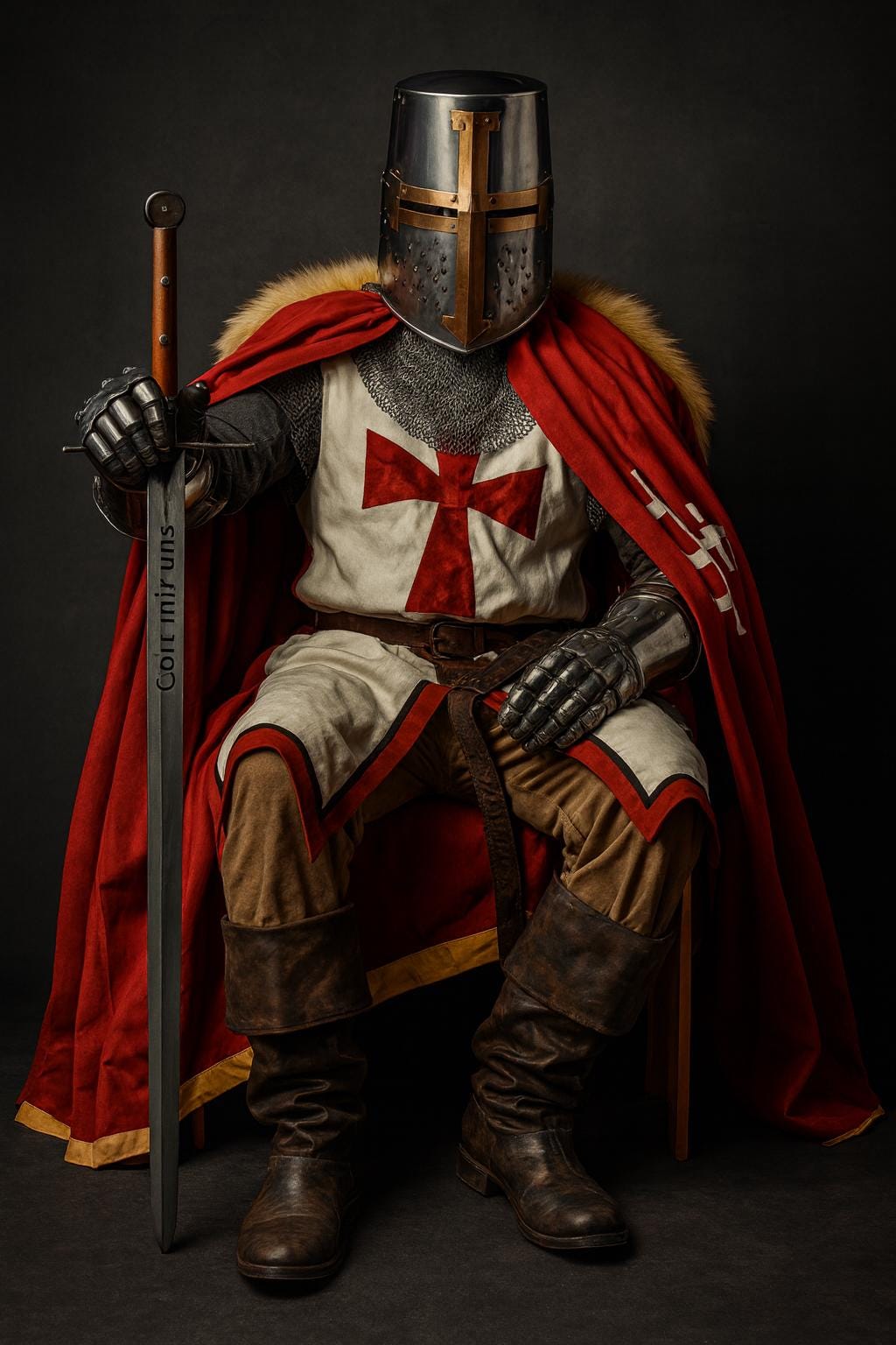 18 Gauge Steel Medieval Knight Full Body Armor | Royal Templar Cosplay ...