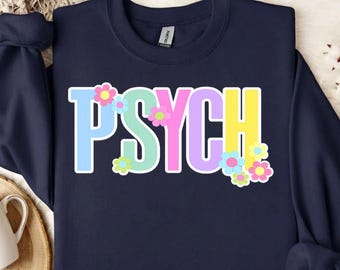 Flower Power Psych Student Mental Health Awareness Design