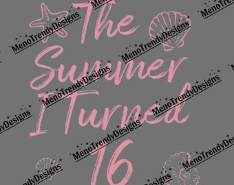 Sweet Beach Birthday PNG - Coastal Summer Birthday SVG