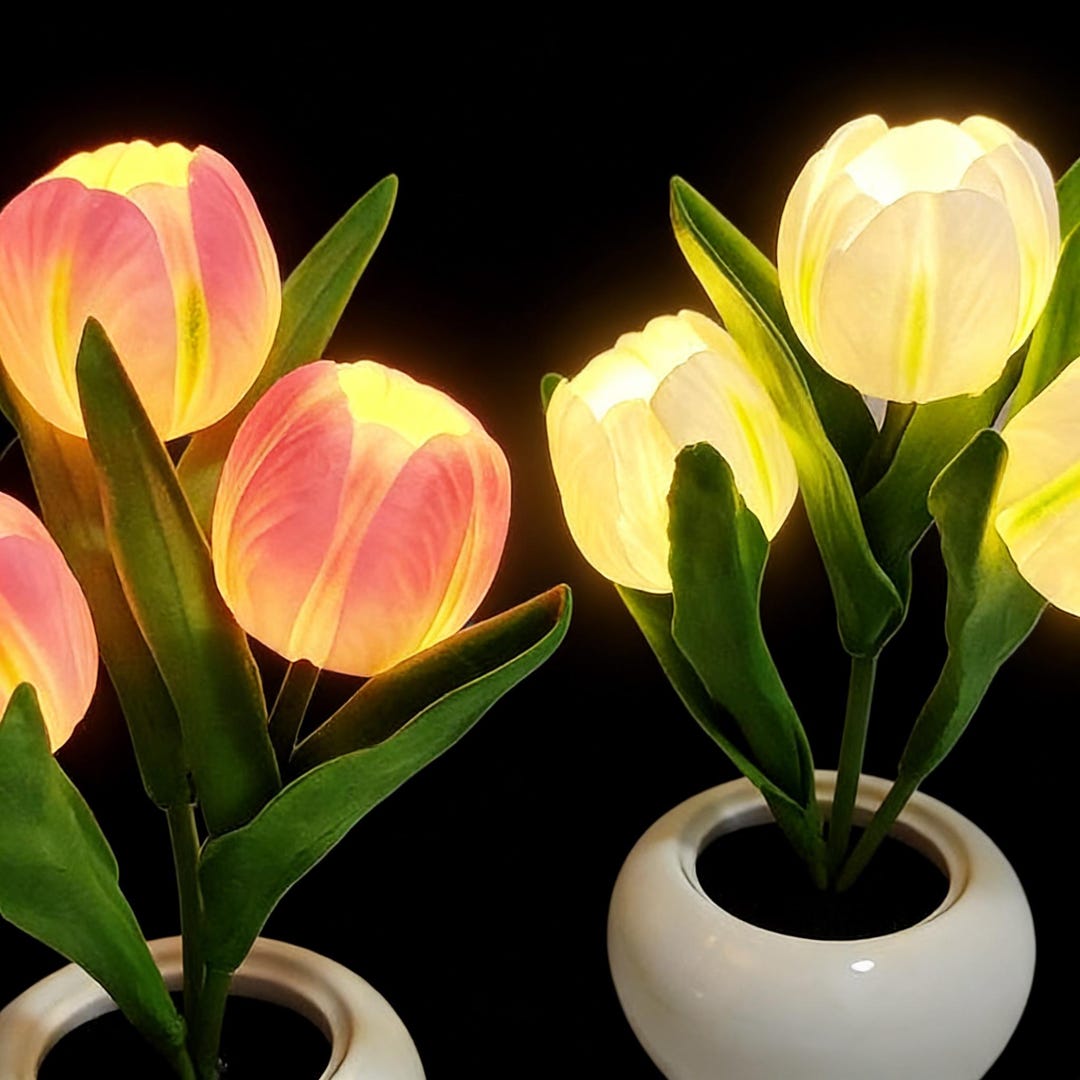 LED Tulip Lamp Pink