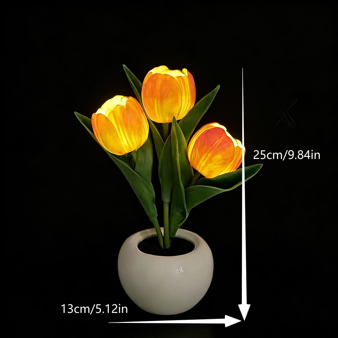 LED Tulip Lamp Orange