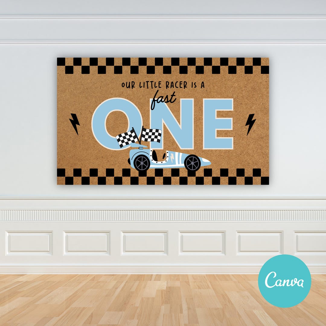 Fast ONE Banner | DIY Editable Canva Template (digital Download) - Etsy