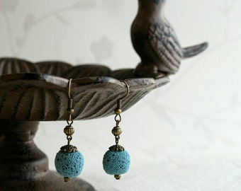 Simple earrings, mint earrings, lava earrings, casual earrings