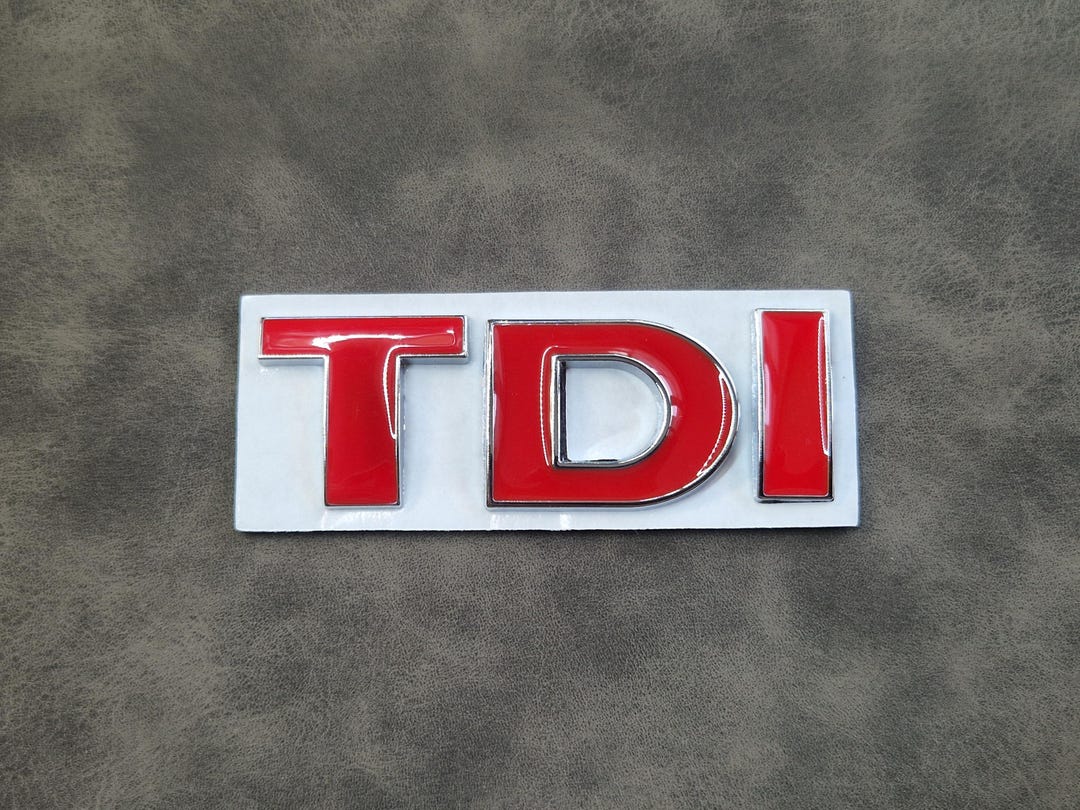 Tdi Performance Sticker Tdi Letters Sticker Rear Trunk Emblem Decal Red Golf Passat Polo - Etsy
