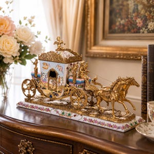 Capodimonte Horse and Carriage - Etsy