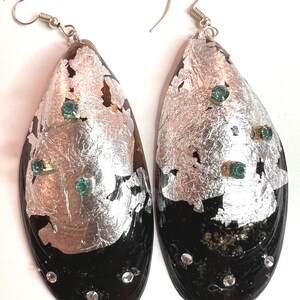 Mussels shells earrings, unique, modern jewelry
