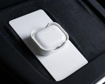 AirDock Pro | AirPods Pro 3rd Gen. Holder for Tesla Wireless Charger | Modern Interior Upgrade