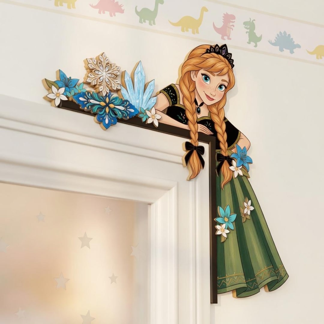 Anna Door Sign, Princess Room Signs, Princess Door Corner Sign ...