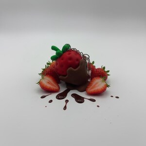 Strawberry Dipped in Chocolate Mechanical Fidget Click