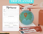 Ultimate Trip Planner - Road Trip Itinerary Template - Digital Travel Planning Tool - Vacation Budget Tracker & Packing List Checklist
