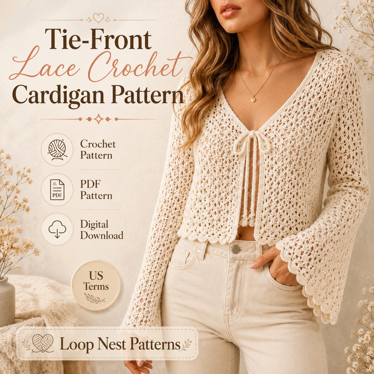 Bell Sleeve Cardigan - Etsy