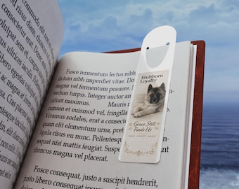 Akita Dog Bookmark | Stubborn Loyalty, Grace Finds Us, Faith Accent