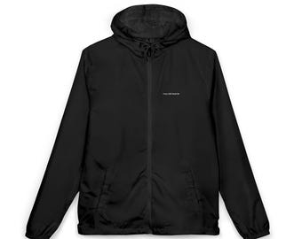 Christian Windbreaker Jacket “Grace Still Finds Me” | Minimal Faith Apparel