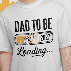 Futuro papá 2027 Papá Cargando PNG SVG, Nuevo papá est 2027 Papá futuro PNG, Diseño de camiseta divertida para anunciar el embarazo, descarga digital