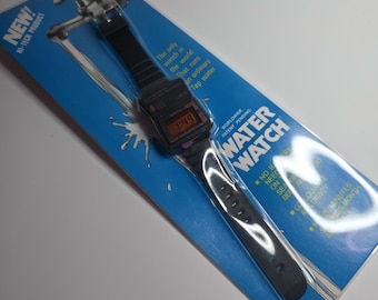 1980s Vintage Laneve "Water Watch" – New Old Stock (NOS) – Water-Powered Digital Timepiece – Rare Horological Oddity