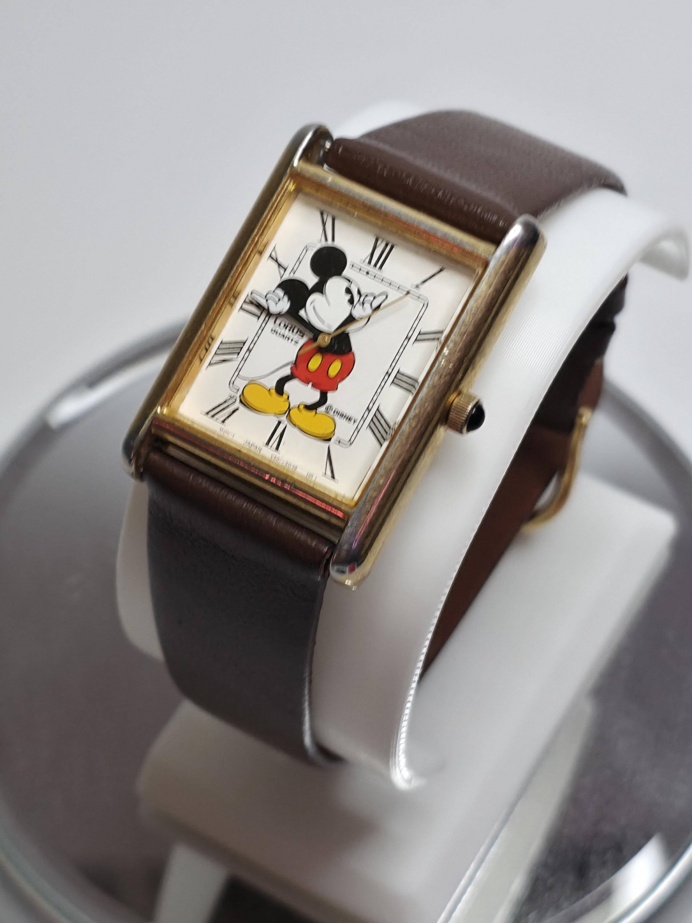Vintage Mickey tank ミッキー タンク 腕時計 クォーツ Vintage Mickey Mouse Tank Watch - Etsy