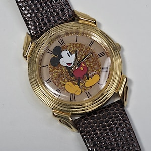 Lorus Gold Mickey Mouse Watch - Etsy display picture 1