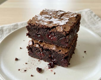 Amarena Cherry Fudge Brownies Recipe - Printable PDF (Digital Download)