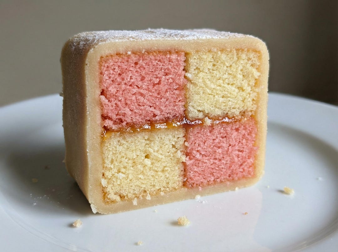 Triangular Battenburg Traditional Battenberg Cake Recipe - Printable PDF (digital Download ...