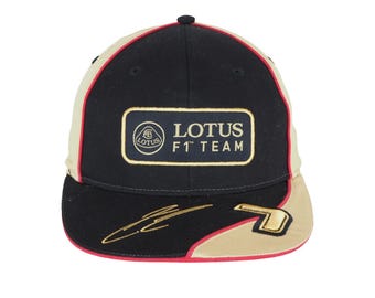 Vintage Lotus F1 Team Kimi Raikkonen NWT Cap Racing Hat Formula 1 00s Sport Style Casual Sportswear Headwear
