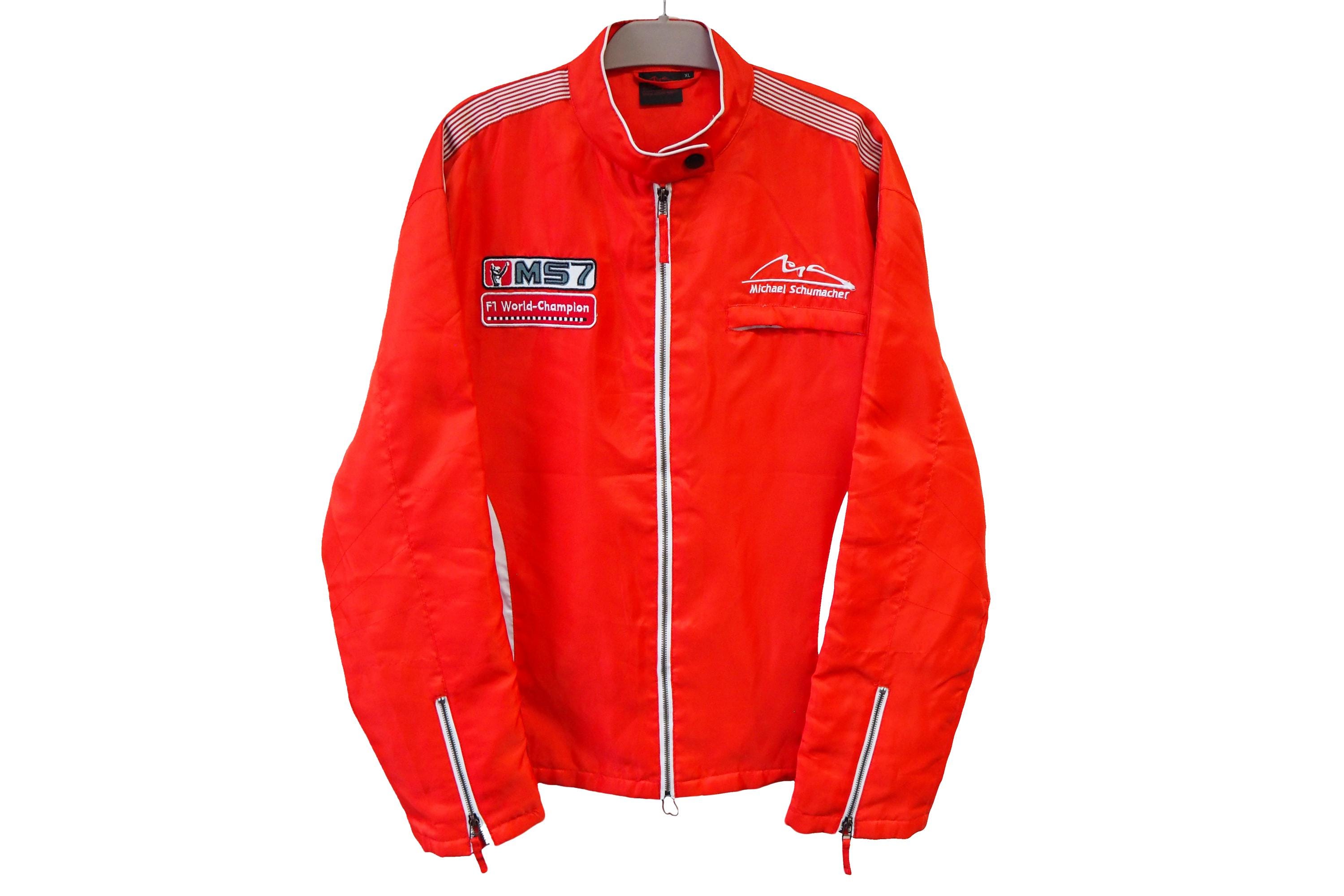 Ferrari Michael Schumacher レーシングジャケット Vintage Ferrari F1 Michael Schumacher Shell Racing Jacket Size 2XL
