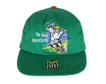 Vintage Jonny Quest Cap big logo Cartoon Network hat The Real Adventures 90s Sport Style Casual Sportswear Headwear