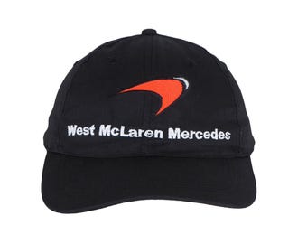 Vintage West McLaren Mercedes F1 Team Cap hat Formula 1 racing 00s Sport Style Casual Sportswear Headwear