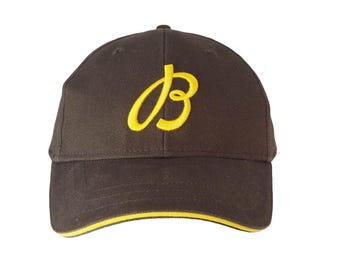 Vintage BREITLING Cap big logo luxury watch collection brown hat 00s Sport Style Casual Sportswear Headwear