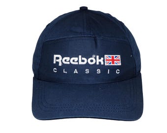 Vintage REEBOK Cap Big Logo Yellow Baseball Hat Sport Headwear One Size ...