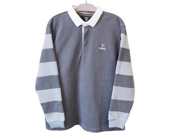 ヴィンテージ ギネス フリース セーター ラグビーシャツ サイズ M/L グレー ジャンパー アイリッシュスタウトビール 00年代 プルオーバー ジャンパー 冬スタイル
