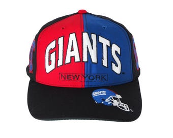 Vintage New York Giants Cap NFL sport hat blue red big logo USA football 90s Sport Style Casual Sportswear Headwear