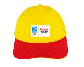Vintage Kodak x Athens 2004 Olympic Games Cap yellow red film collection hat 90s Sport Style Casual Sportswear Headwear