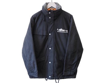 Vintage West McLaren Mercedes Racing Team jas maat L F1 Formule 1 zwart jaren 90 sportieve casual windbreaker