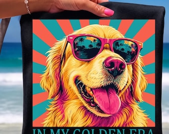 En mi Golden Retriever de la era de los 70, divertido gráfico PNG de Retriever, regalo retro para amantes de los perros, camiseta gráfica vintage de cachorro para descarga digital