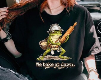 We bake At Dawn Nurse Png, Funny Frog Meme RN Tee, Humor TShirt, Registered Nurse Graduation Gift, ER Team Gifts digital download