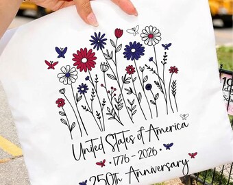Blommig amerikansk flagga png, patriotisk blomma, blommig t-shirt med 4 juli-motiv, röd vallmoflaggtröja, digital nedladdning för kvinnors självständighetsdagspresent
